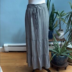 NWT Fat Face GinghamTie Front Maxi Skirt. Size 14